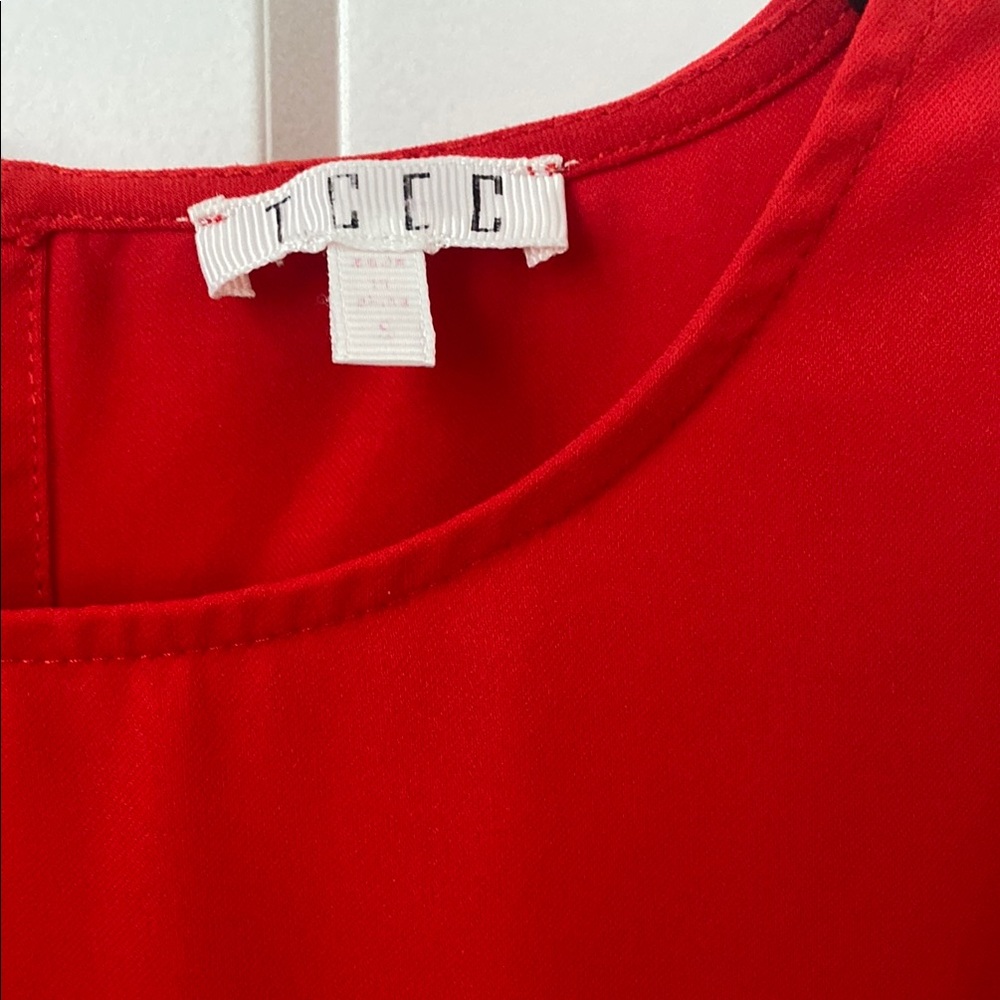 Vibrant Red Ruffle Blouse - Picture 3 of 7